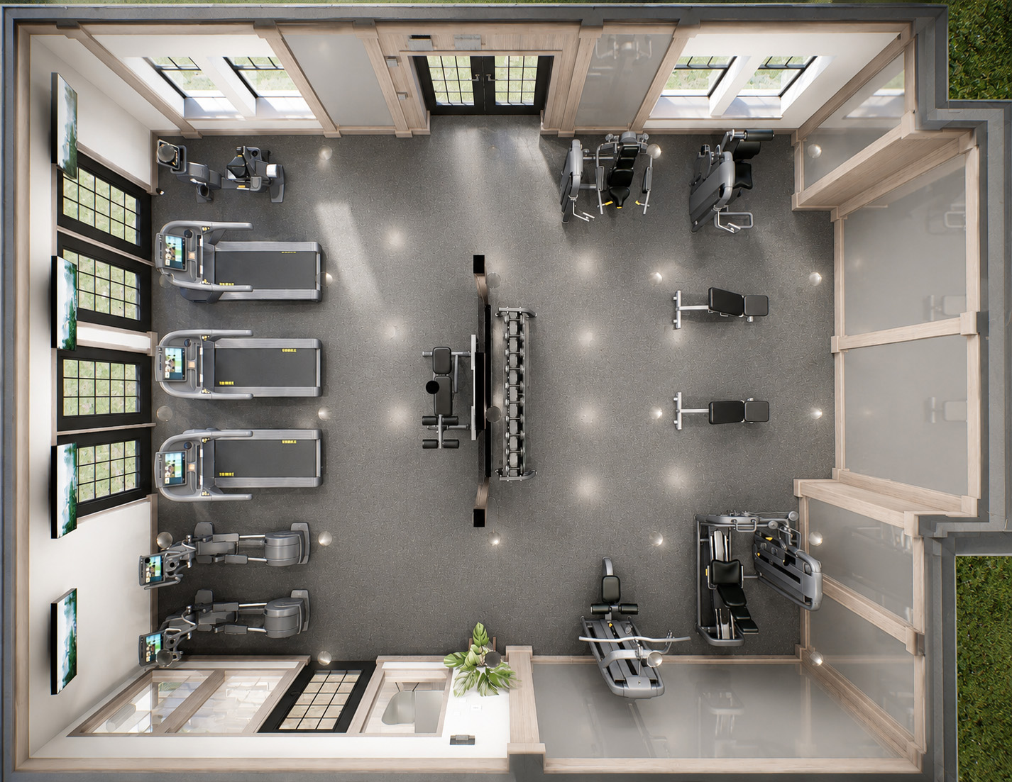 Henry Fitness Center Top Down