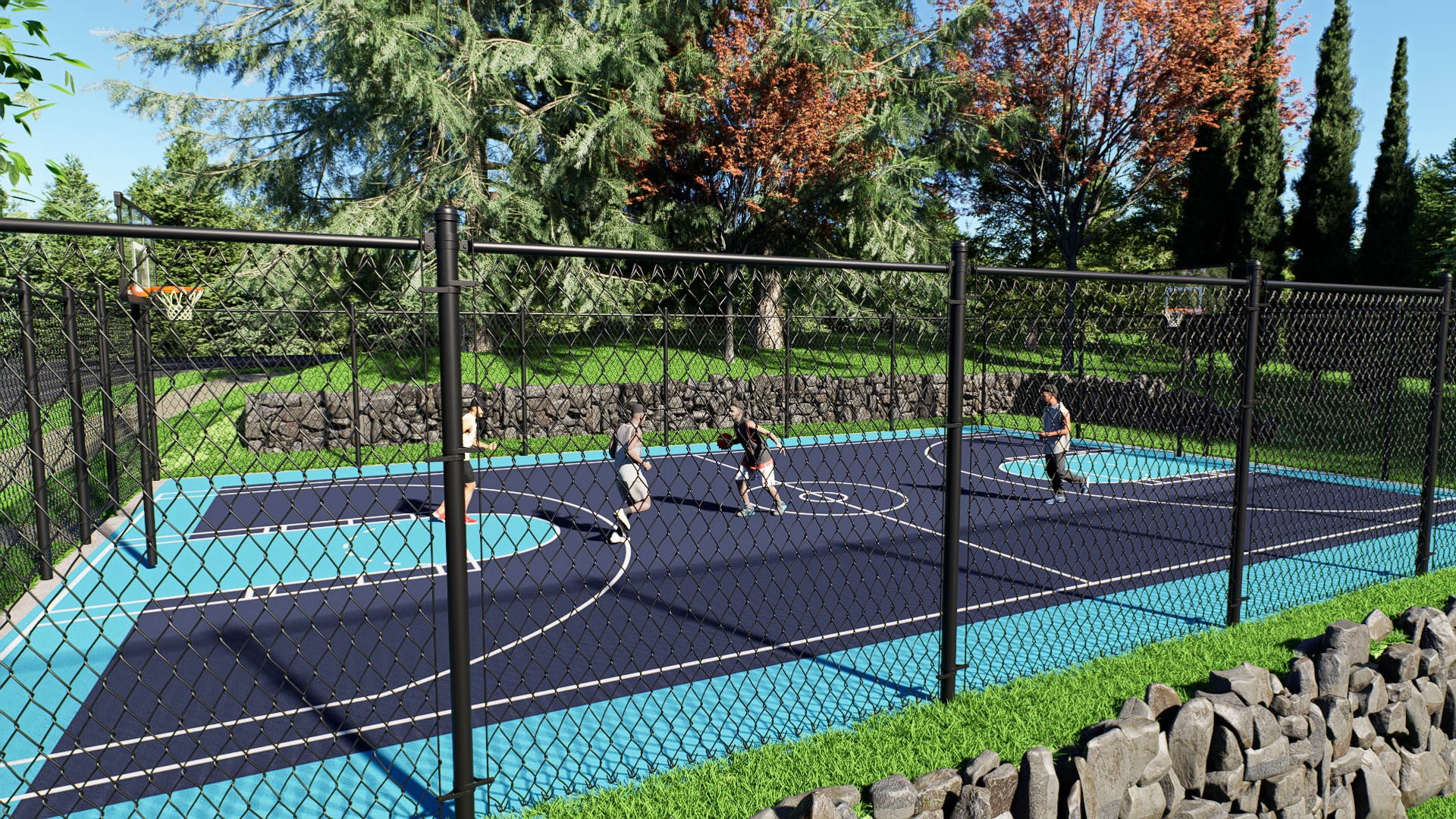 Henry Outdoor Court shot 2