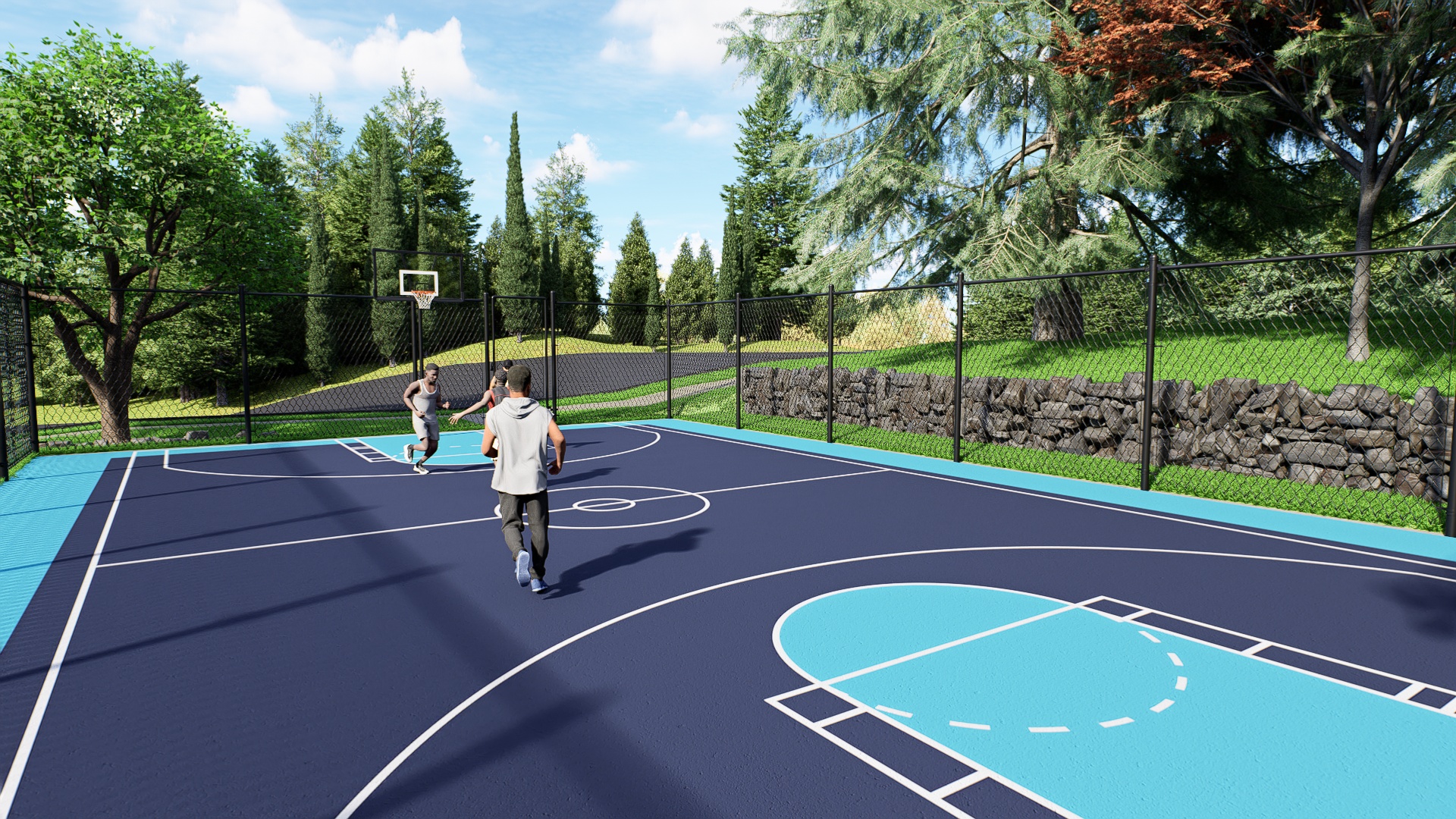 Henry Outdoor Court shot 4