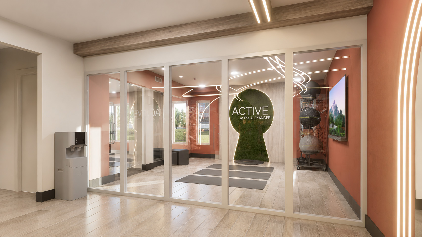 Patroon fitness center — cardio row