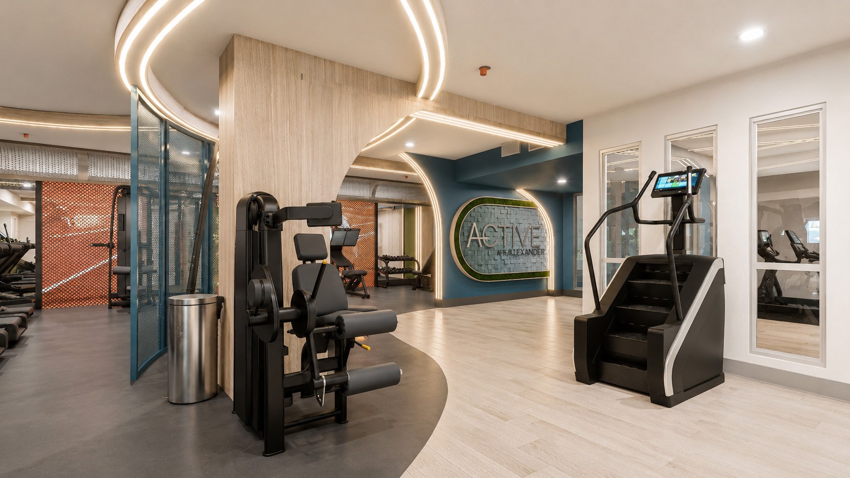 Patroon fitness center — cardio row
